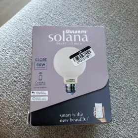 5494379 BULBRITE Pottery Barn Solana Milk Glass Globe Led