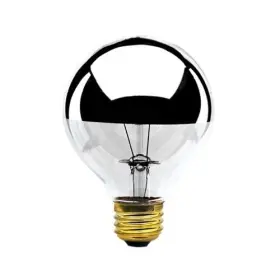 Bulbrite 712334 40g25hm Half Chrome 40w Globe Shape Bulb 4 Pack