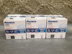 Bulbrite 771207 3 Led Flood Light Bulb 2700k Warm White Mr16 50w / 6.5w New