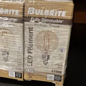 776906 BULBRITE Led Filament Dimmable Light Bulb Candelabra #2