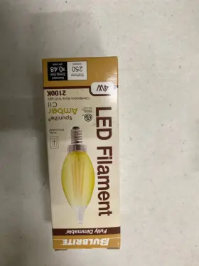 862786 BULBRITE Dimmable Led Bulbs Amber