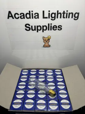 660-15C CANDEX PREMIUM QUALITY Tubular Bulbs Candelabra Base