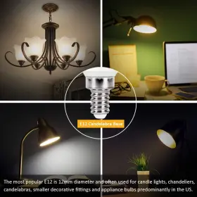 760412102418 CHANGM Led Light Bulbs Base Candelabra #3
