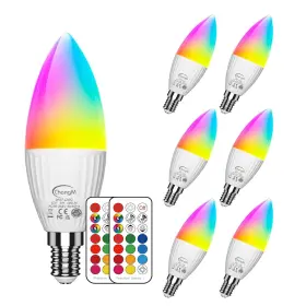 760412102425 CHANGM Led Candelabra Light Bulbs Set Changing