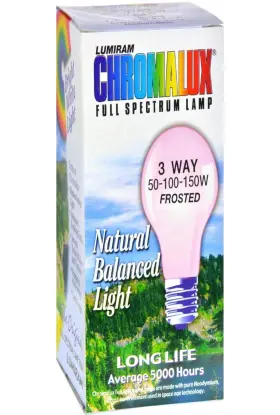 1091243 CHROMALUX Lumiram Spectrum Frosted Light Bulb