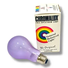 738041111002 CHROMALUX Frosted Light Bulb Spectrum Lamp