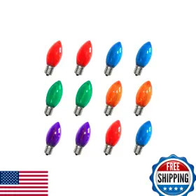 B0D8KQY5QH CHYPARTY Led Christmas Multicolor Bulbs Candelabra