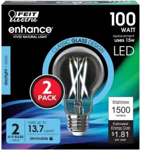 FEIT-A19-E26 FILAMENT Led Bulb Equivalence