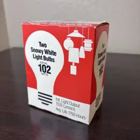 CE-2A19-102-F COMED Commonwealth Edison Snowy Lightbulbs