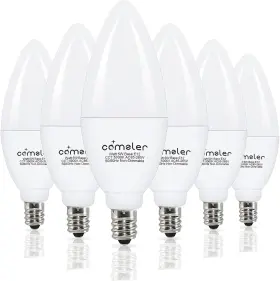 Comzler 445041428476 E12 Ceiling Fan Light Bulbs Led Candelabra 5 Watt 60 Equiv