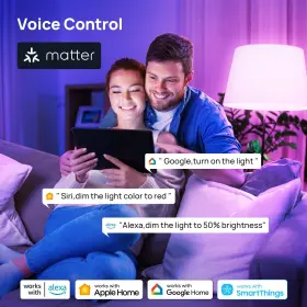 850027221878 CONSCIOT Smart Light Bulbs Wifi Bluetooth Alexa #3