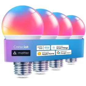 850027221878 CONSCIOT Smart Light Bulbs Wifi Bluetooth Alexa