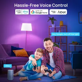 850053671104 CONSCIOT Smart Light Led Bulb Alexa Google Music #2