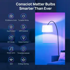850053671142 CONSCIOT Smart Light Wifi Bluetooth Changing Led #2