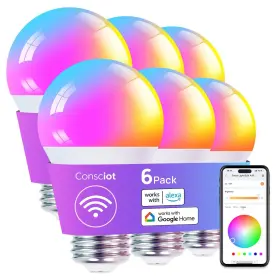 850053671234 CONSCIOT Smart Light Led Bulb Alexa Google Music