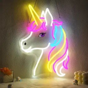 B0F99HMLPW COOLGIFT MART Unicorn Neon Sign Dimmable Led Wall