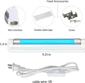 445044448457 COOSPIDER UV Uvc Lamp Ozone Switch Cord Plug #2