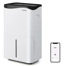 E106US-WH-FDSA6229 COSTWAY Dehumidifier Pints Drain Pipe Wifi
