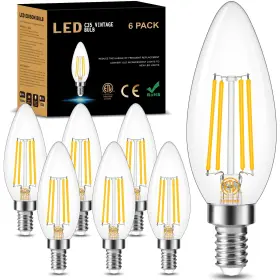 C35-3K COTANIC Base Led Light Bulbs Dimmable Candelabra Equ