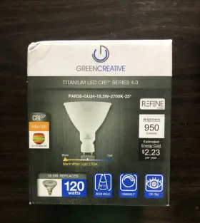 PAR38-GU24-18.5W-2700K-25 CREATIVE Pro Titanium Led