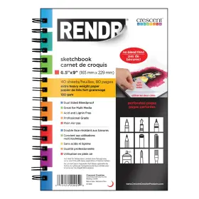 5A002W9T-1GX2F CRESCENT CARDBOARD Rendr Wire Bound Sheets