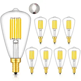 Crlight D/e12st48-6w-40-8d 6w 4000k Led Candelabra Bulb Daylight White 80w Equivalent 800lm Dimmable E