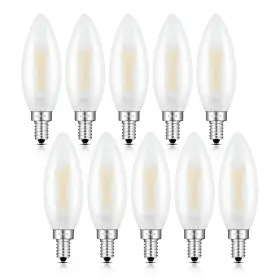 Crlight Mse12b10/2w30/10d Led Candelabra Bulb 25w Equivalent 250 Lm 3000k Soft White 2w Chandelier Lig