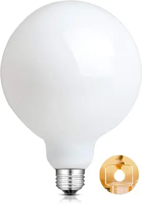 E26-G125-MILKY CTRLCV Led Light Bulbs Base