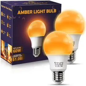 SLA199W-PN DALUXSHOP Amber Sleep Light Bulbs Blocking Dim