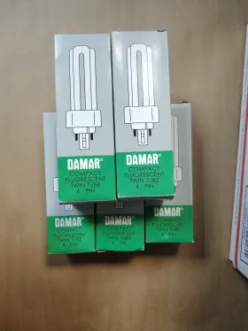 20062B DAMAR Fluorescent Twin Tube Pin Base