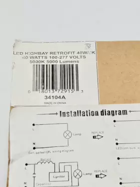 34104A DAMAR Led Highbay Retrofit Cri #2