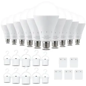 6000K DEBAOBULB Pack Rechargeable Emergency Light Bulbs
