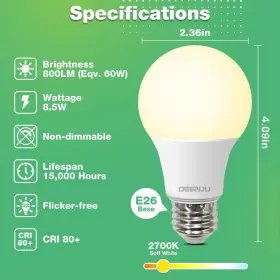 850060457333 DEGNJU Led Light Bulbs #2