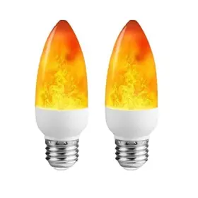 774494080359 DERVACLE Led Flame Effect Light Bulb Flickering