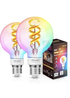 WV-EB-G80-5W-SMT DICUNO Smart Led Filament Bluetooth Voice