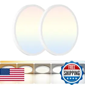B0FJMLMJPS DINGLILIGHTING Led Flush Mount Ceiling Light Pack