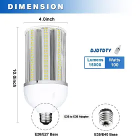 150W120W100W80W60W50W DJDTDTY Pack Led Corn Light Bulbs #2