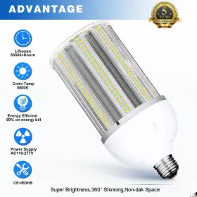 150W120W100W80W60W50W DJDTDTY Pack Led Corn Light Bulbs #3