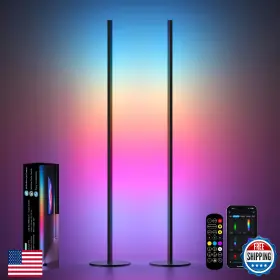 B0D9YLQN9K EASTFINE Ic Led Corner Floor Lamp Million Control