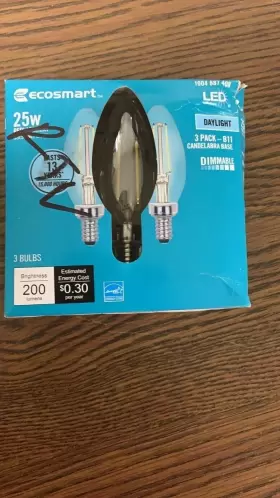 1004-892-337 ECO-SMART Dimmable Led Candelabra Base Light