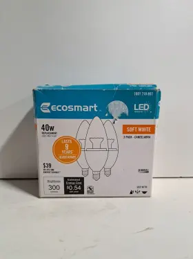 5CSC300STB1D05 ECO-SMART Led Candlabra Dimmable Bulb Pack