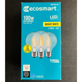 A0004918-2D72 ECO-SMART Led Light Bulb Dimmable Globe Glass