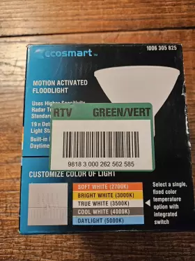 ECOSMART150-WATT ECO-SMART Dimmable Cec Flood Led Motion #2