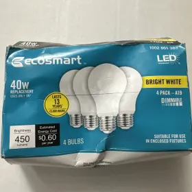 11A19040WESD002 ECOSMART Dimmable Led Light Bulb Bright Eqv