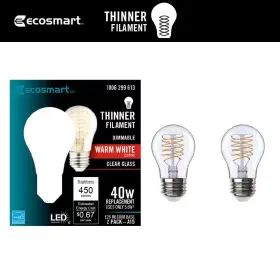445057392358 ECOSMART Dimmable Bendy Filament Led Edison Bul