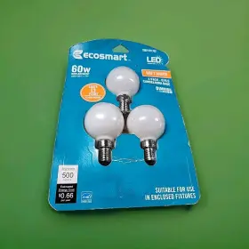 3-PK ECOSMART Led Bulb Candelabra Dimmable #3