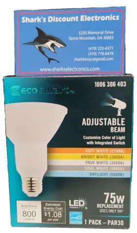 1006-306-403 ECOSMART Par Dimmable Led Floodlight Spotlight