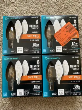 841712130711 ECOSMART Led Bulb Dimmable Thinner Filament