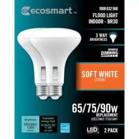 A20BR3090WESD22 ECOSMART Pack Dimmable Led Flood Light Bulb