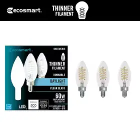 B11C7E12822S ECOSMART Dimmable Candelabra Bendy Filament Led